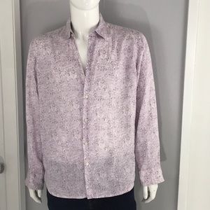 Men’s Paisley Saks Fifth Ave Linen Shirt. Make an offer!